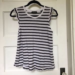 Ruffled striped top from Scotch & Soda